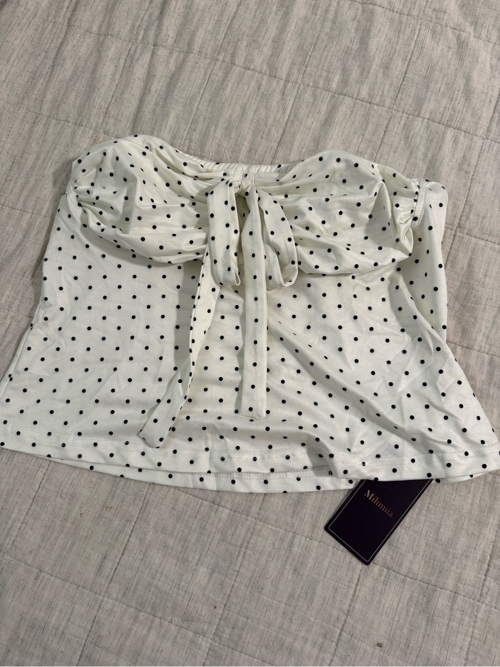 BNWT polka dot crop top